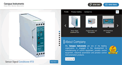 Desktop Screenshot of canopusinstruments.net